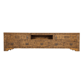 Indian Hand Carved Solid Wooden TV Unit 10